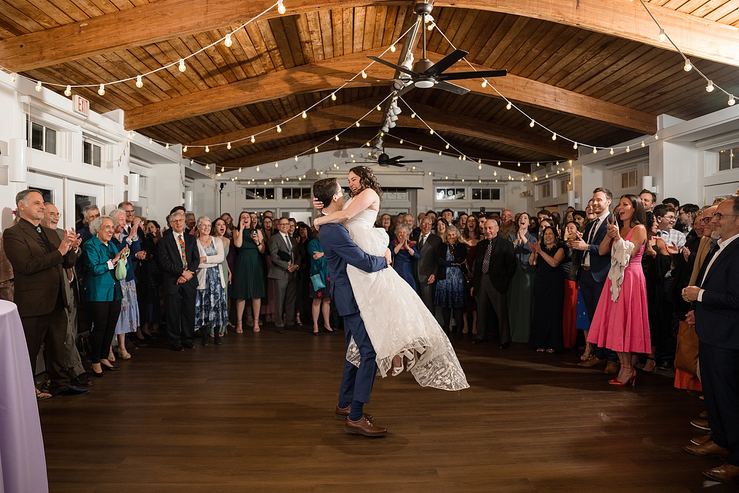 bride and groom first dance, lift