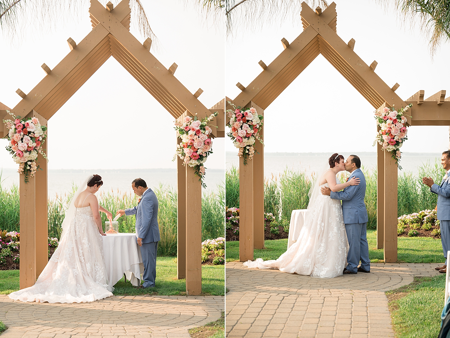 wedding ceremony at herrington on the bay