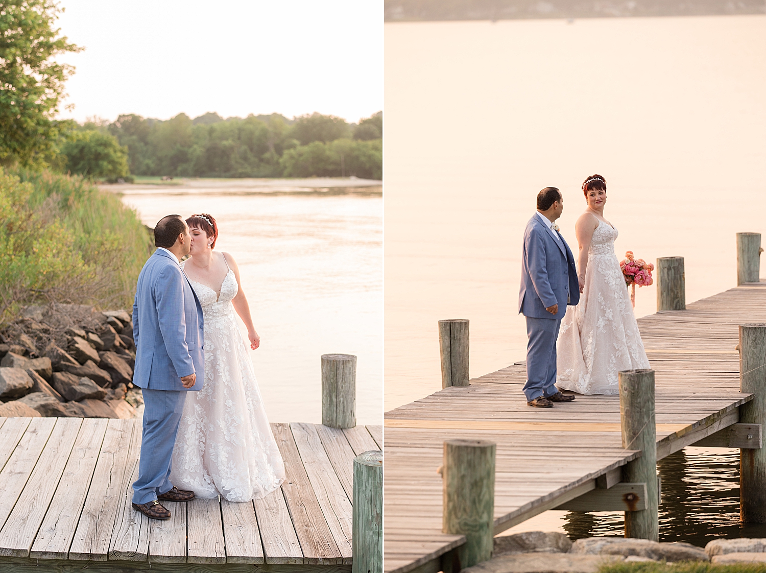 couple portrait on the pier