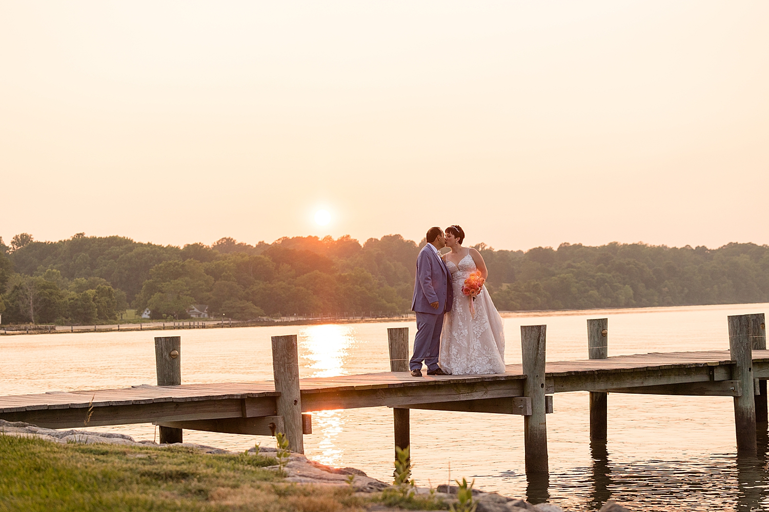 couple portrait on the pier