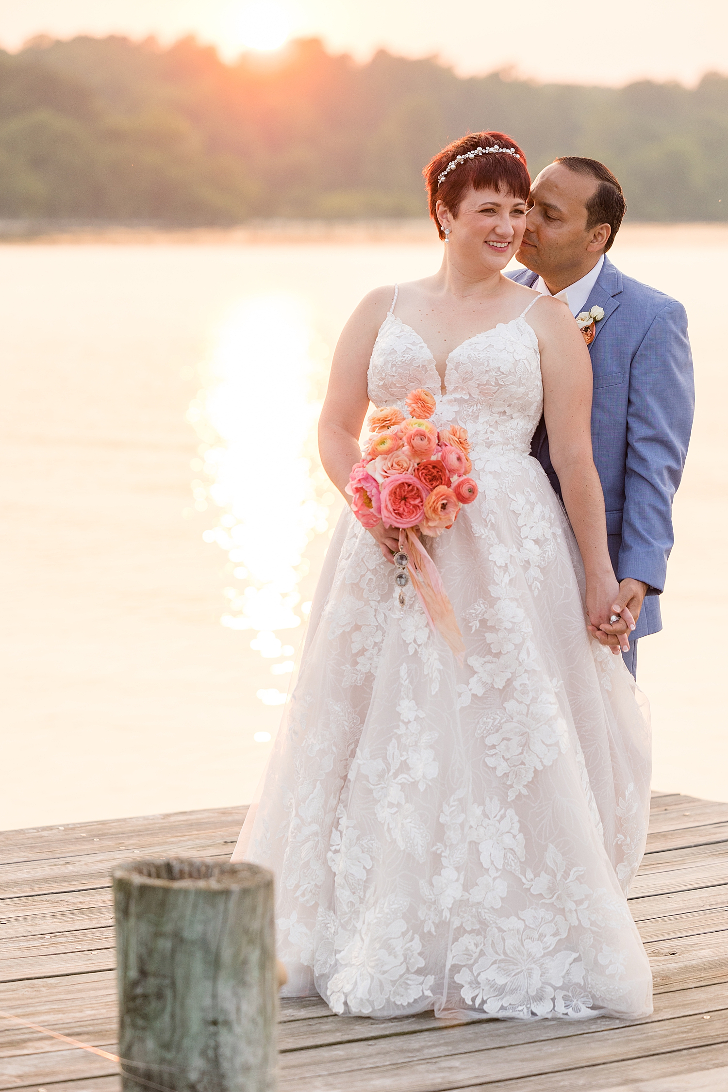 couple portrait on the pier