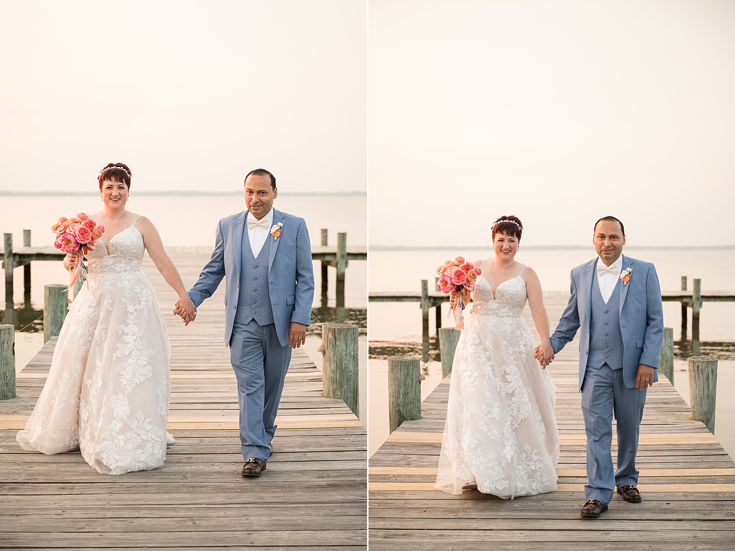 couple portrait on the pier