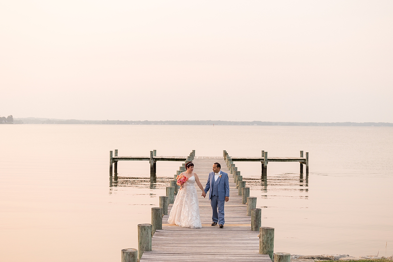 couple portrait on the pier