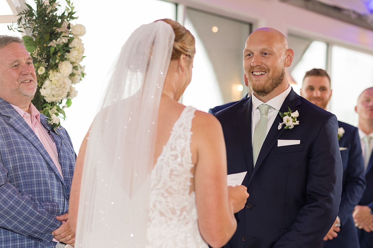 ceremony at celebrations on the bay tent