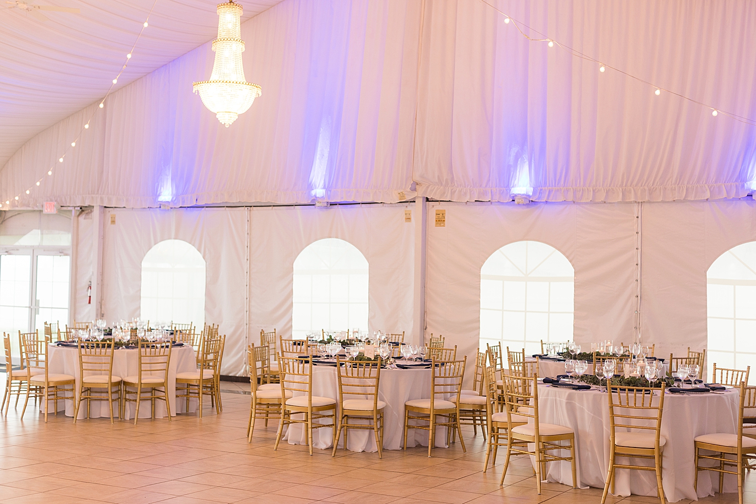 full reception tent details