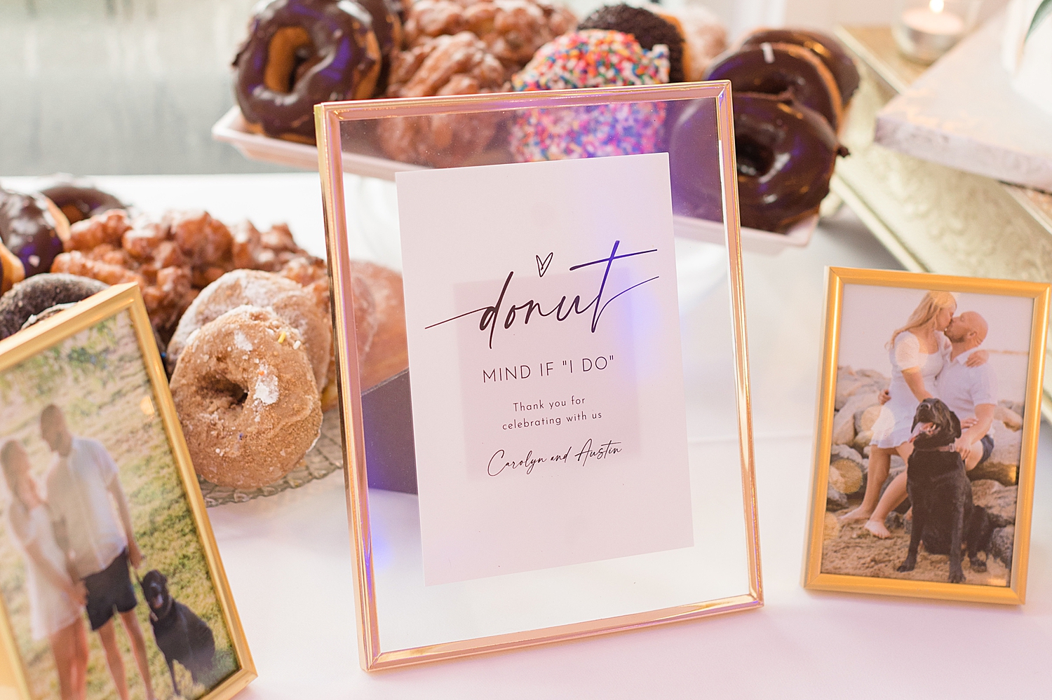 donut table signage