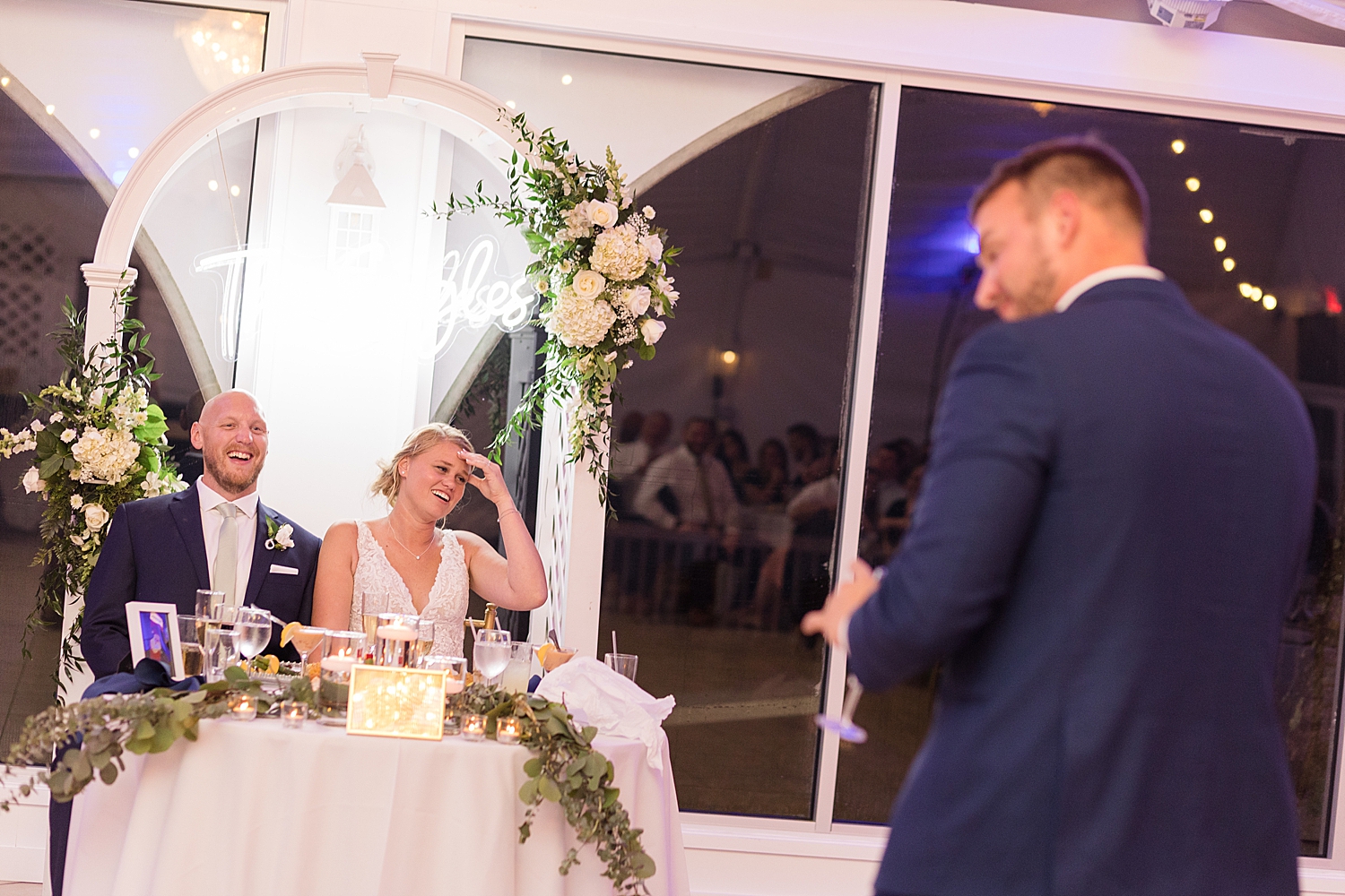 wedding toast reactions