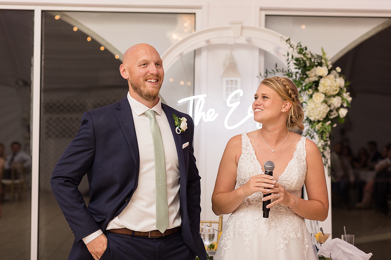 wedding toast from couple