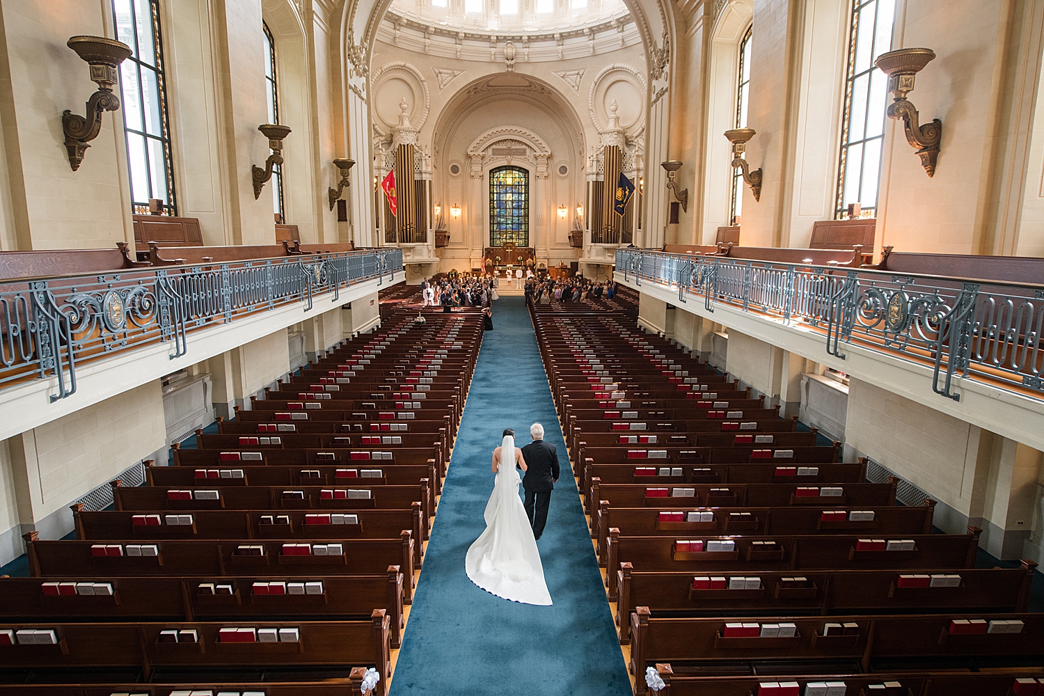 bride enters chapel