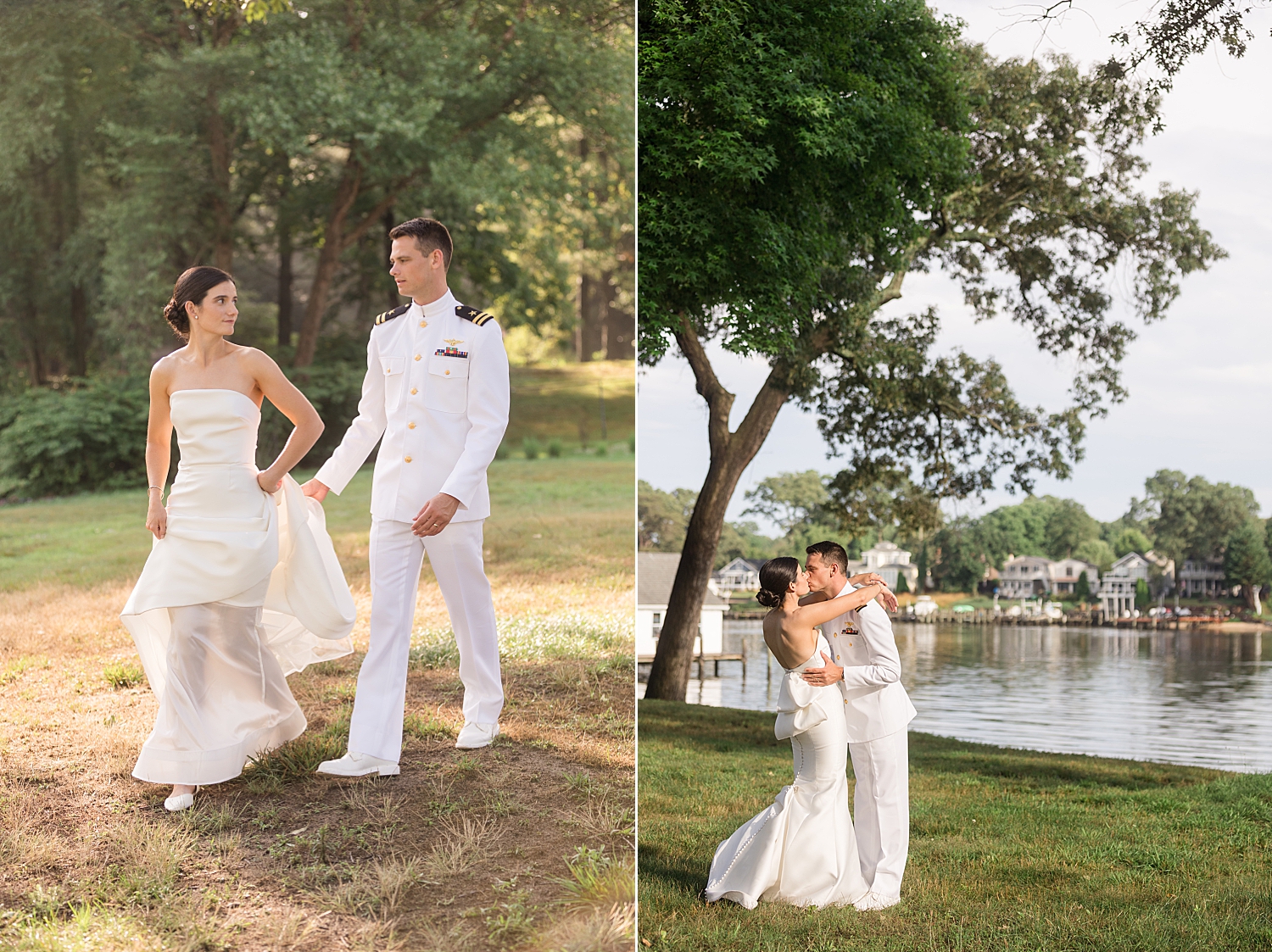 annapolis bride and groom portrait