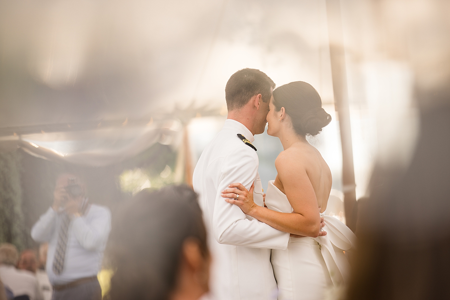 bride and groom first dance