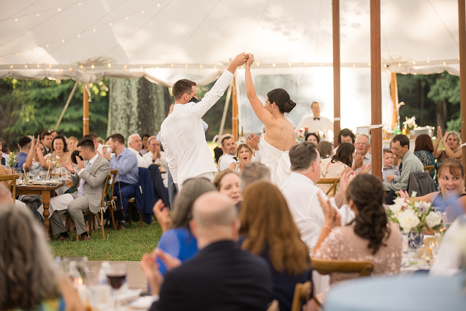 bride and groom first dance