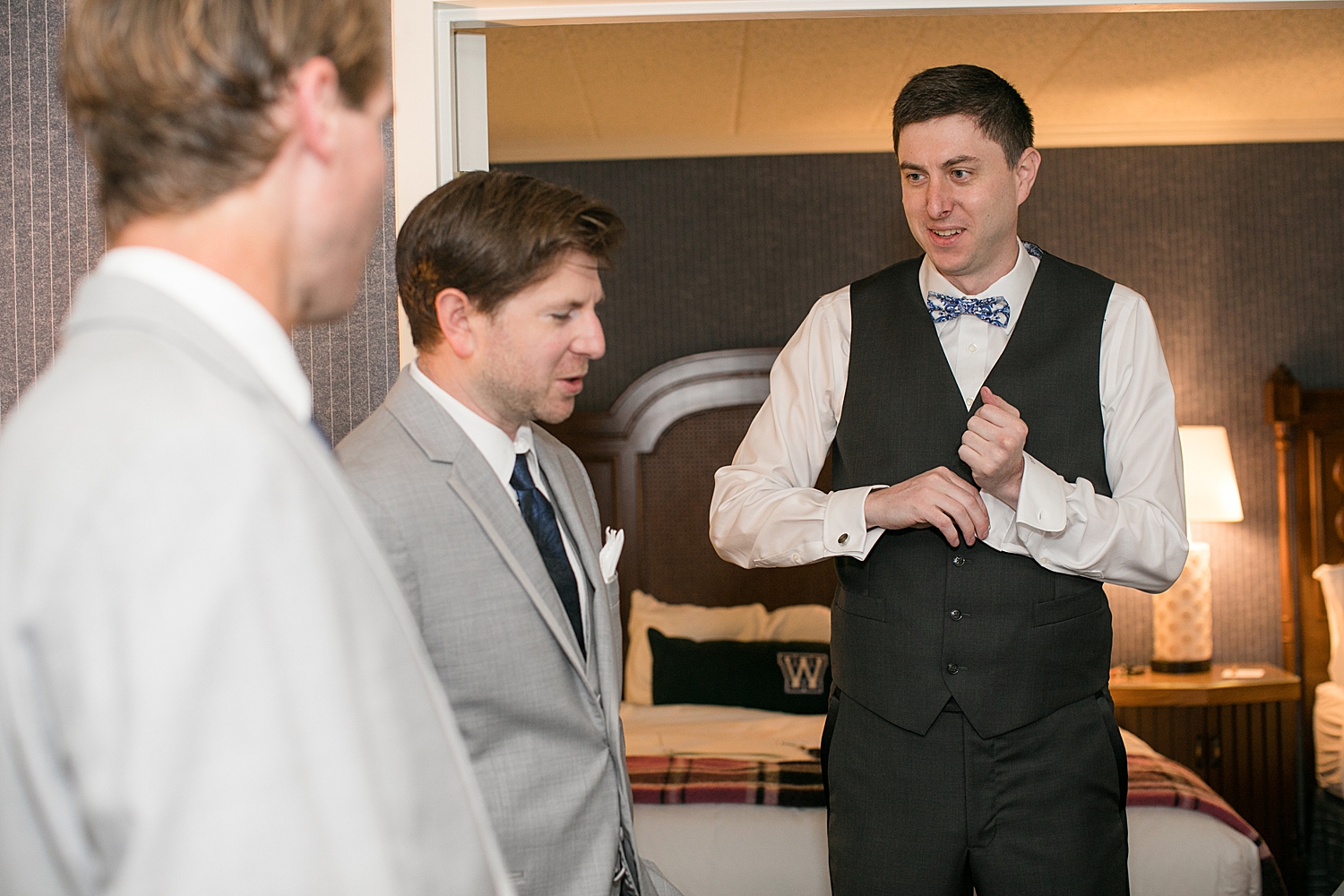 groom getting ready