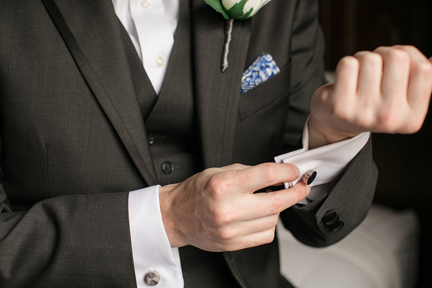 groom getting ready