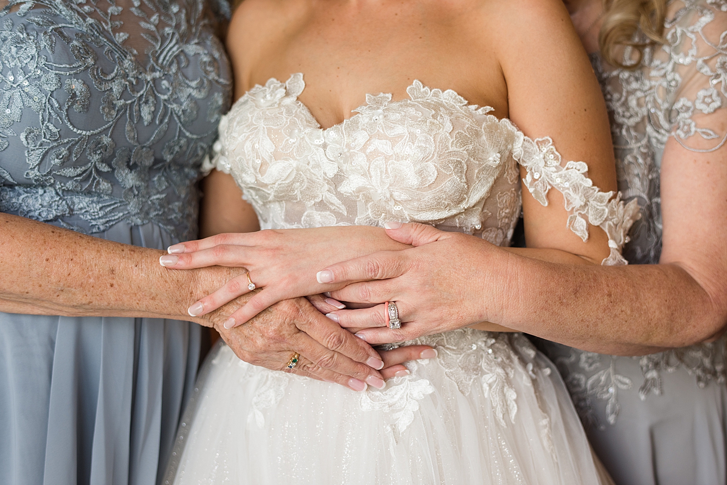 bride with family