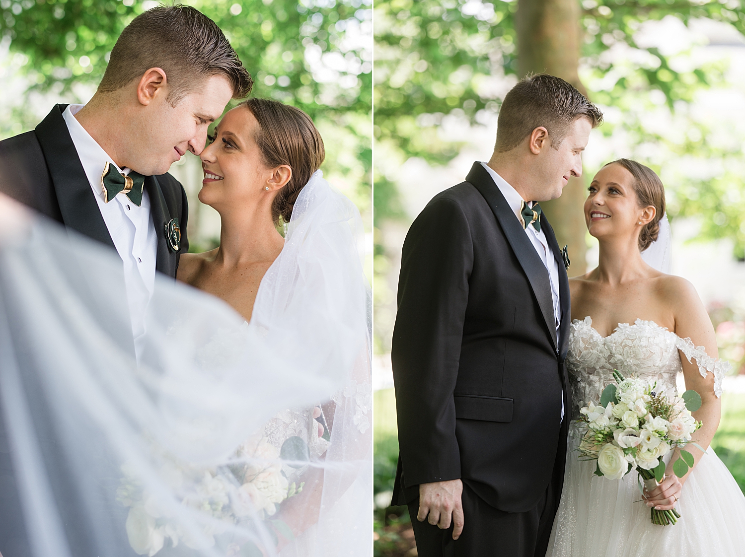 bride and groom portrait