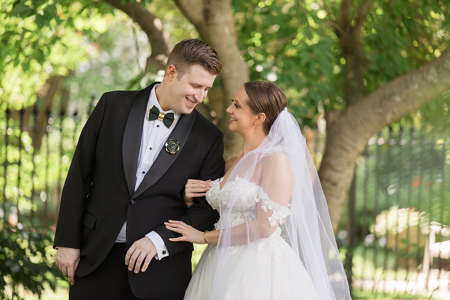 bride and groom portrait