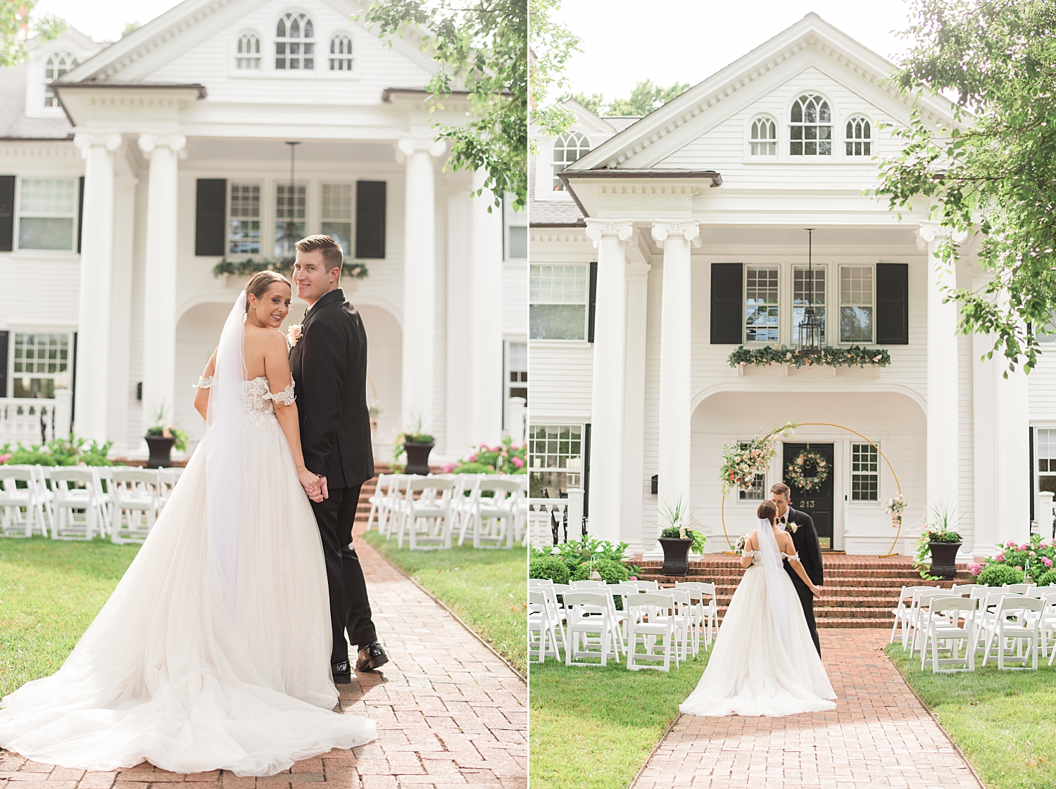 bride and groom portrait