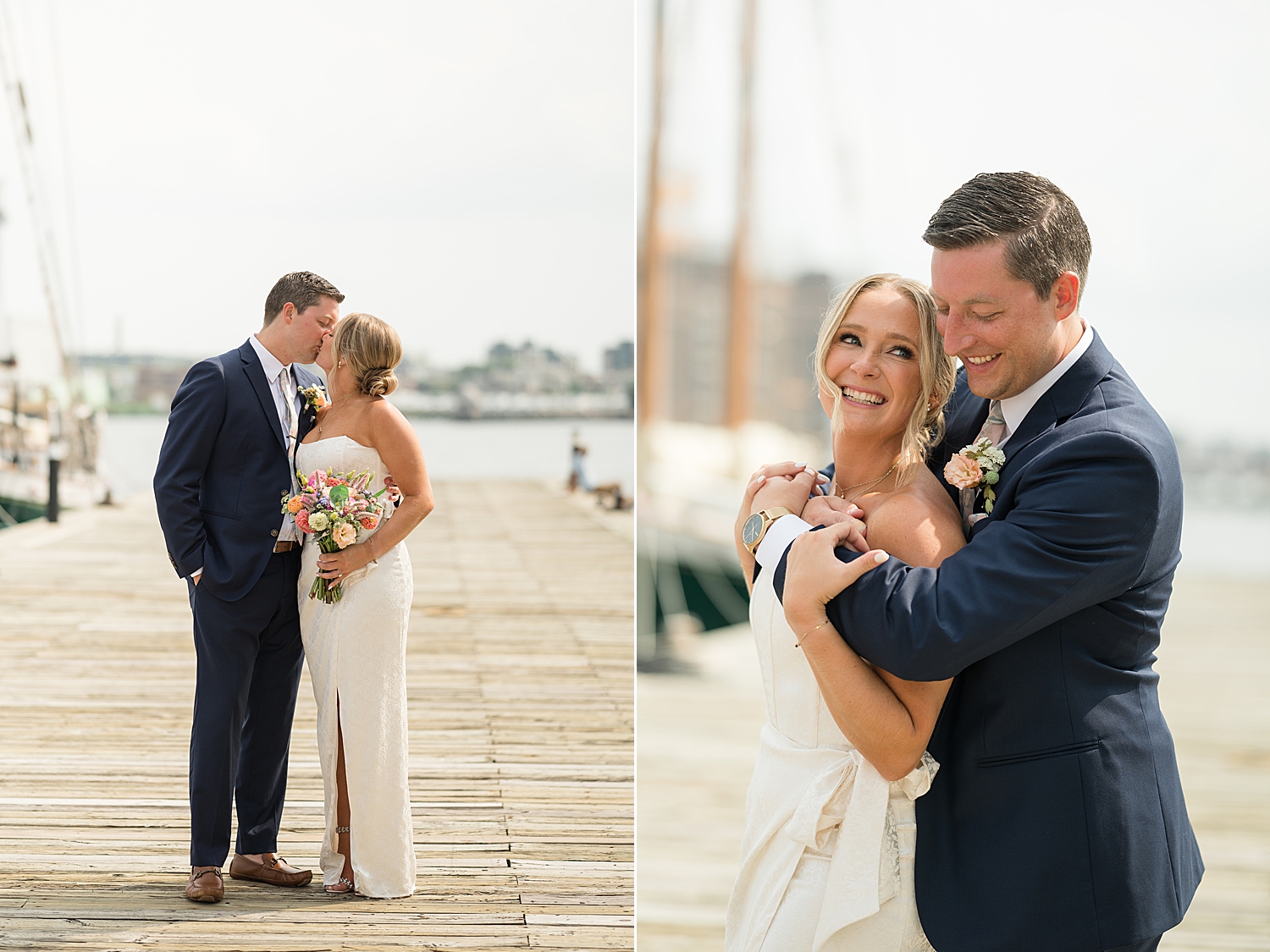 bride and groom portraits in baltimore