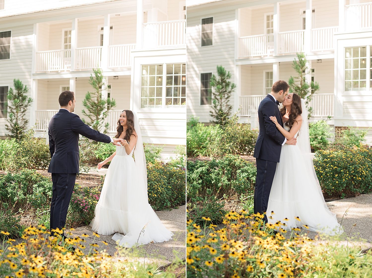 bride and groom portrait kent island resort