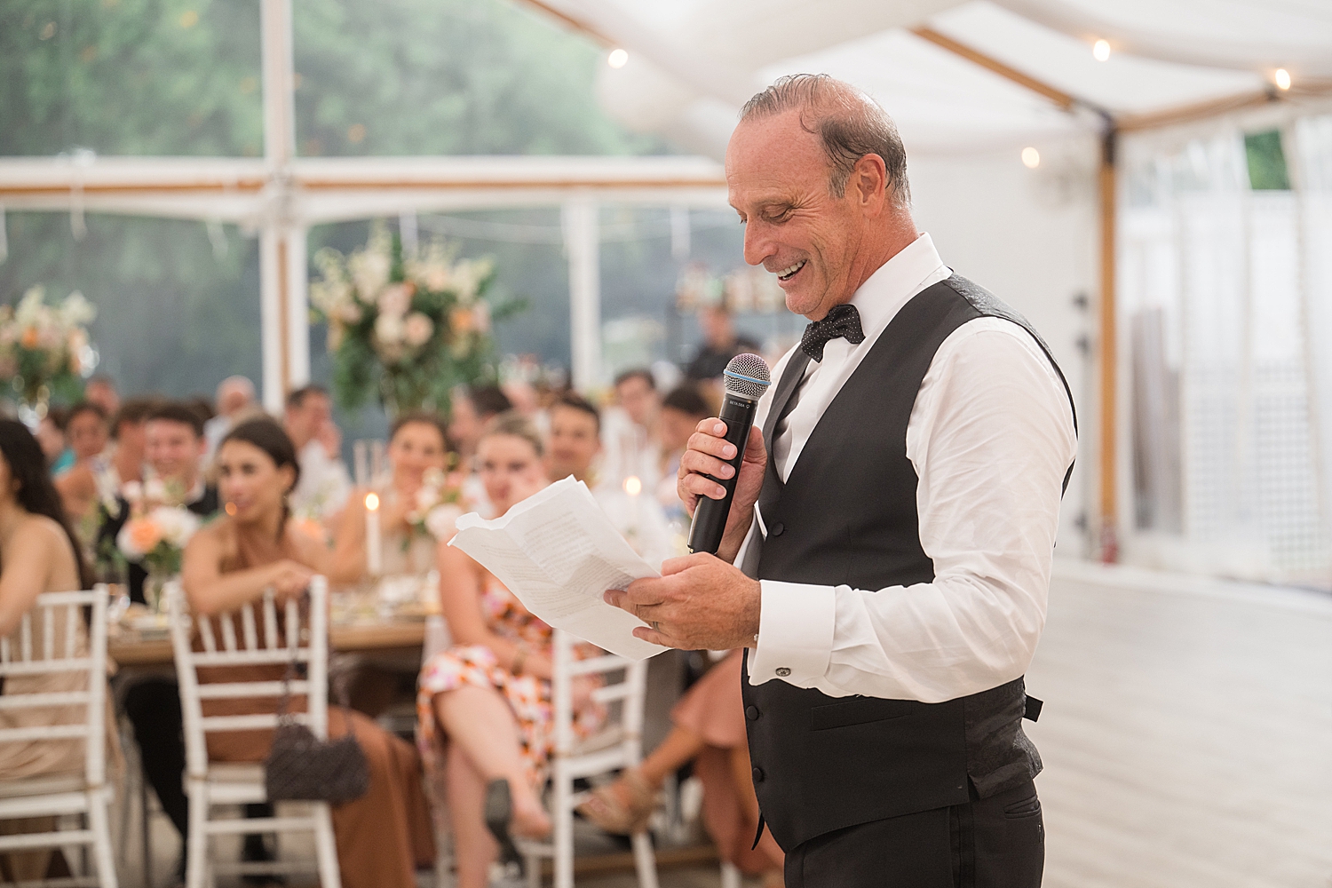 groom's father give toast