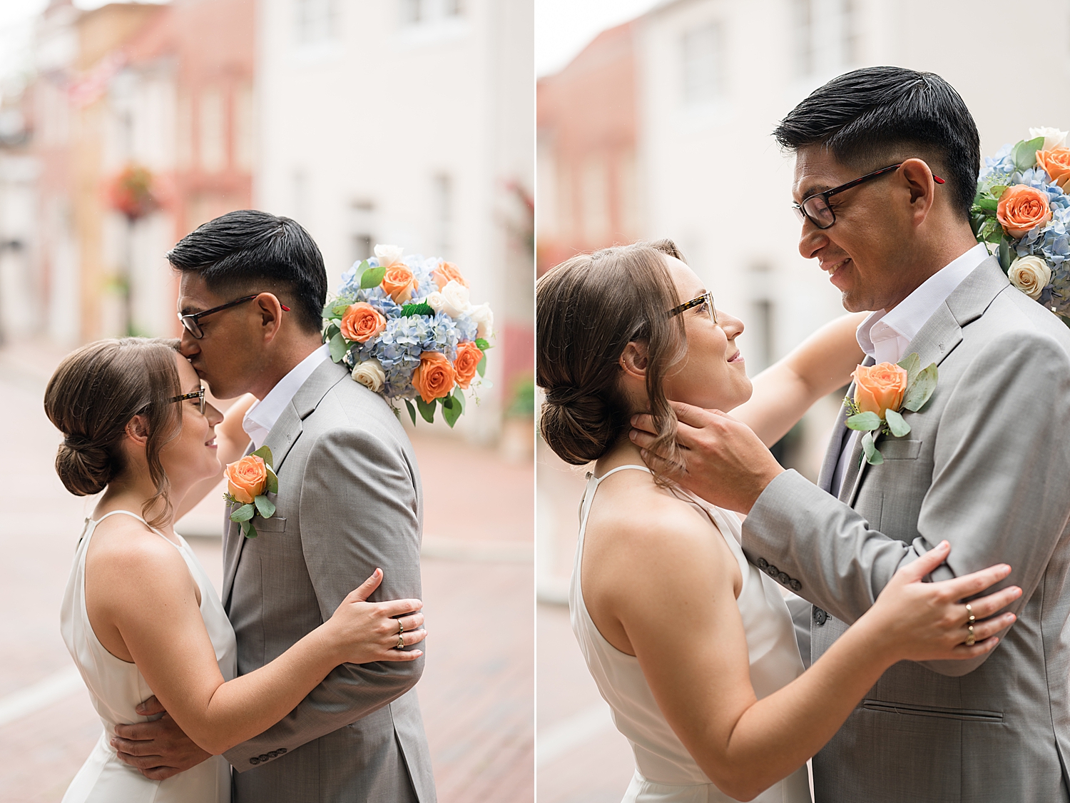 couple portrait downtown annapolis