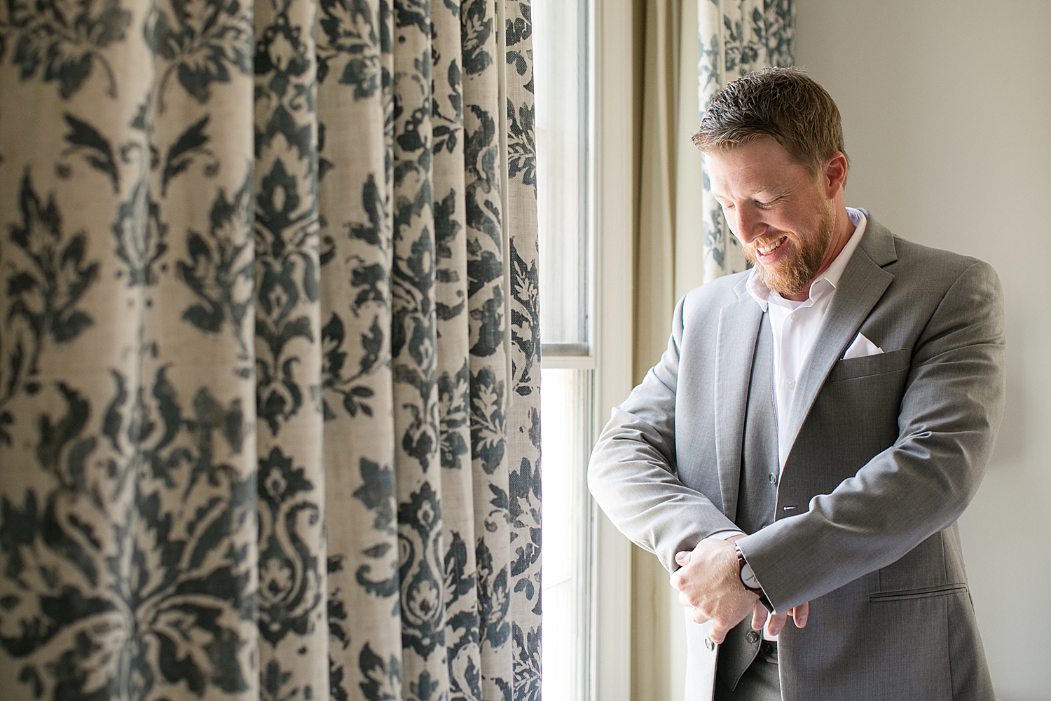 groom getting ready