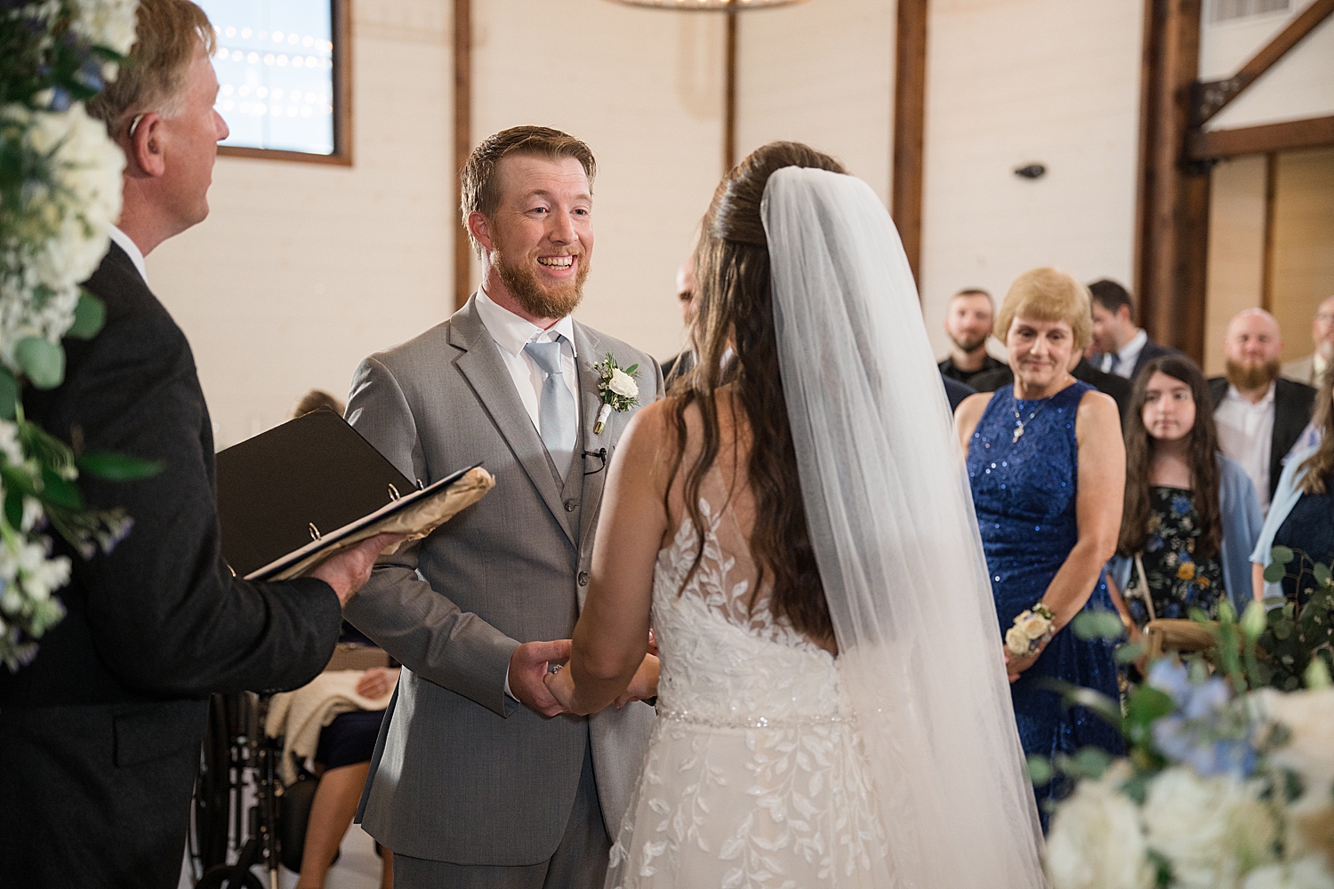 bride and groom at farmstead ceremony kent island resort