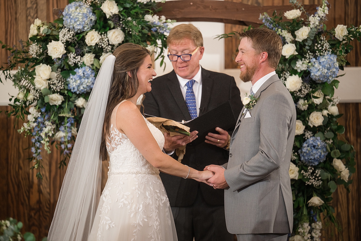 bride and groom at farmstead ceremony kent island resort