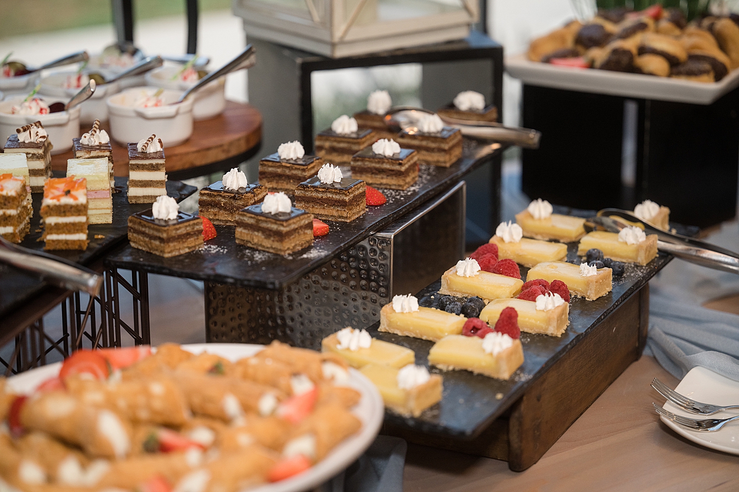 dessert table