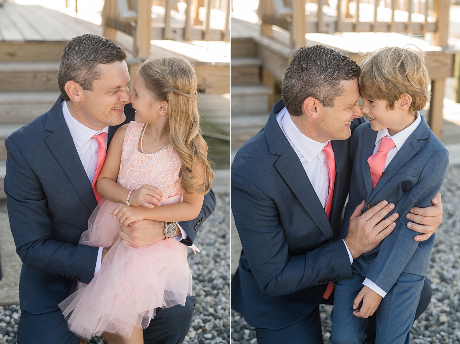 groom with his kids