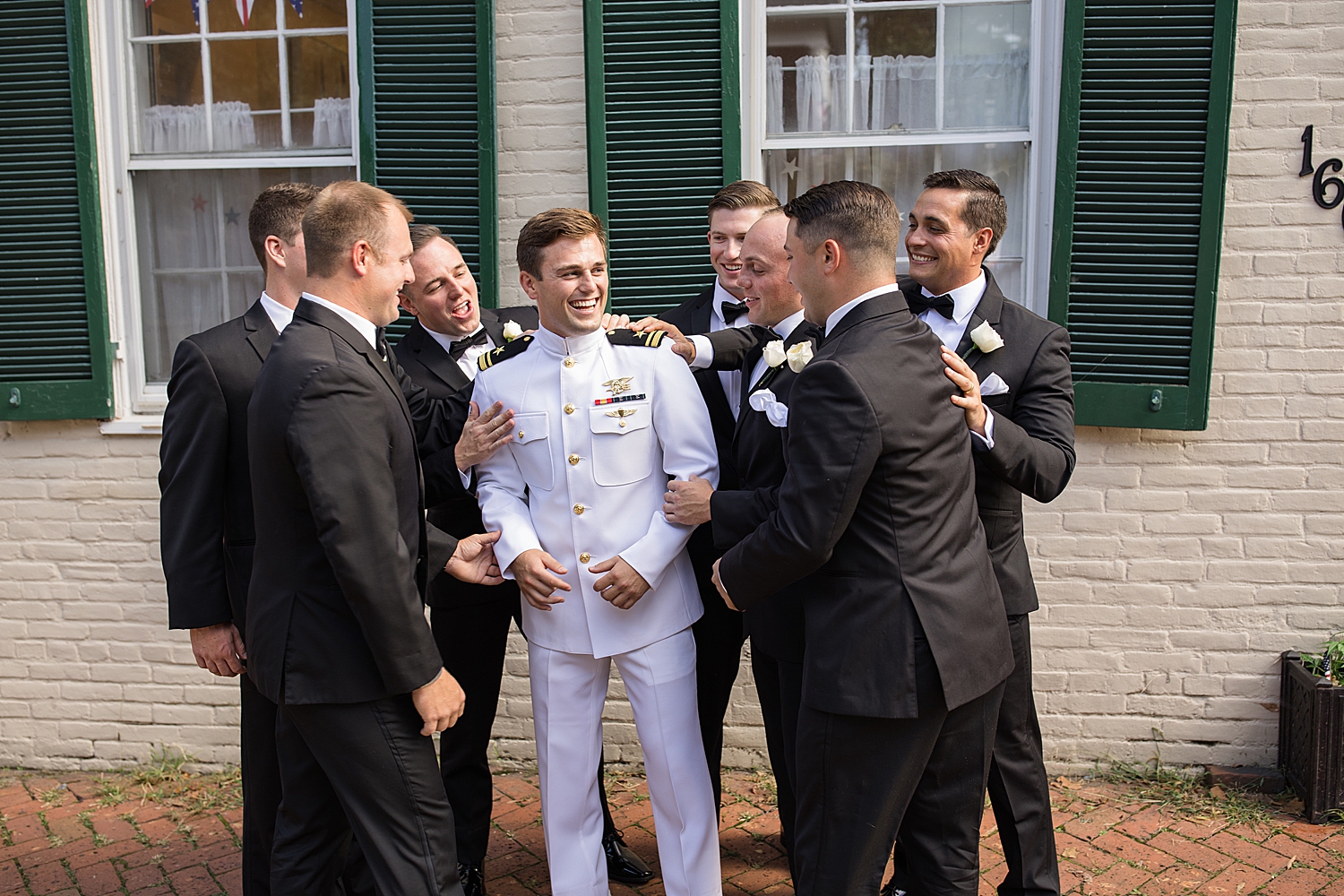 groom with groomsmen