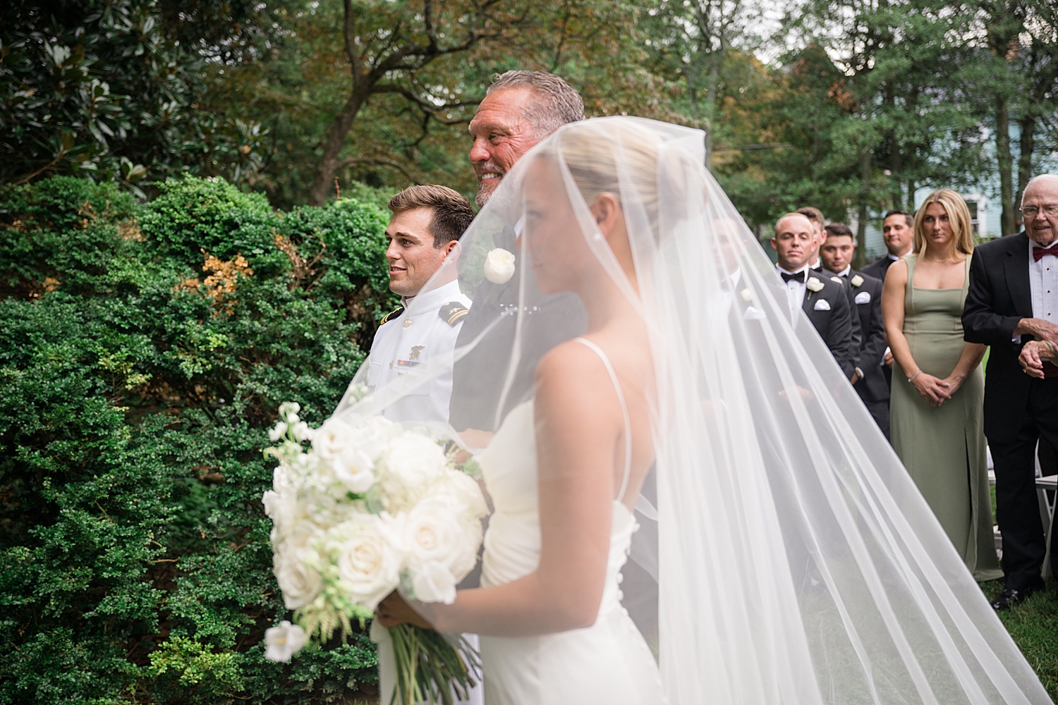 bride arriving for ceremony