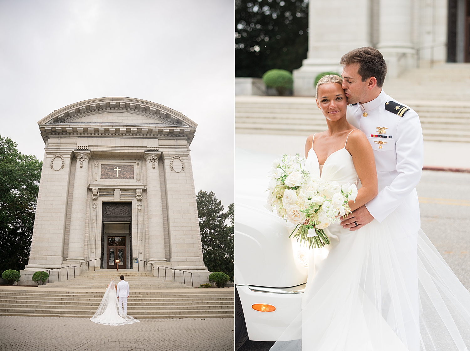 bridal portrait at usna