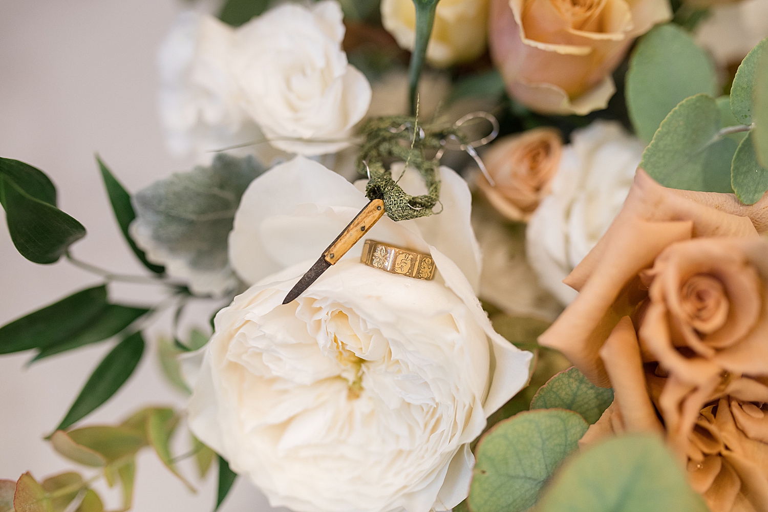 wedding details on florals