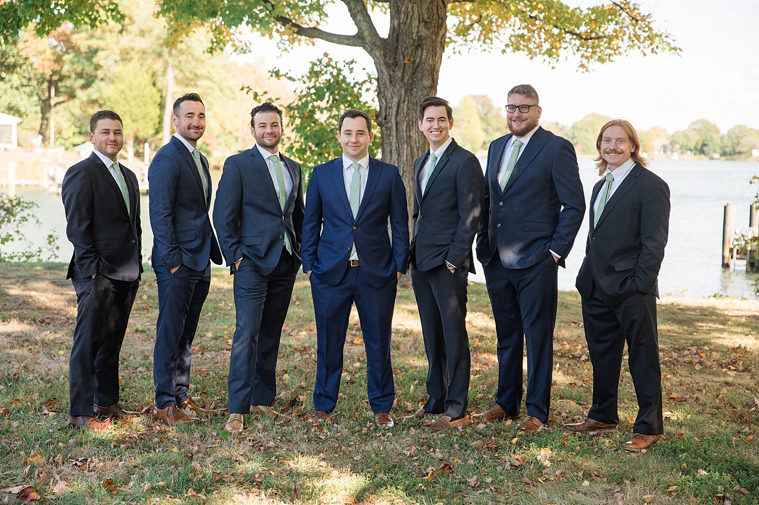 groom and groomsmen portrait