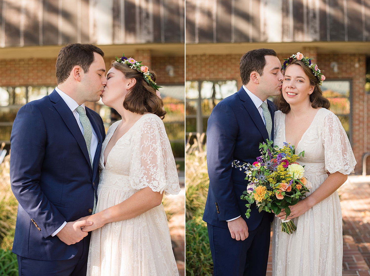 bride and groom portrait