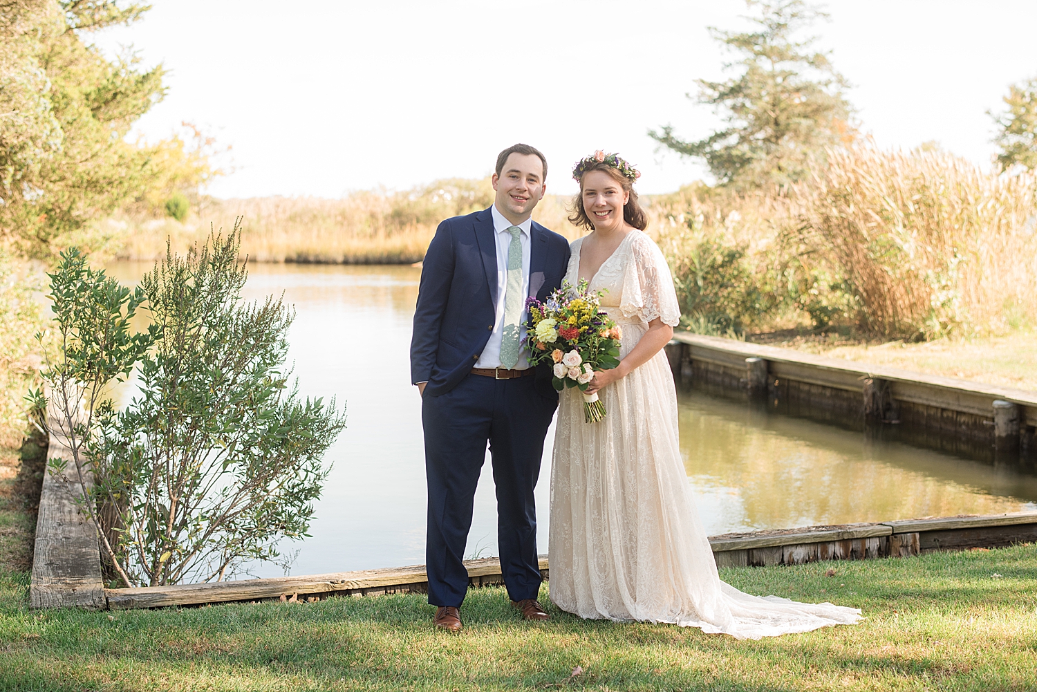 bride and groom portrait