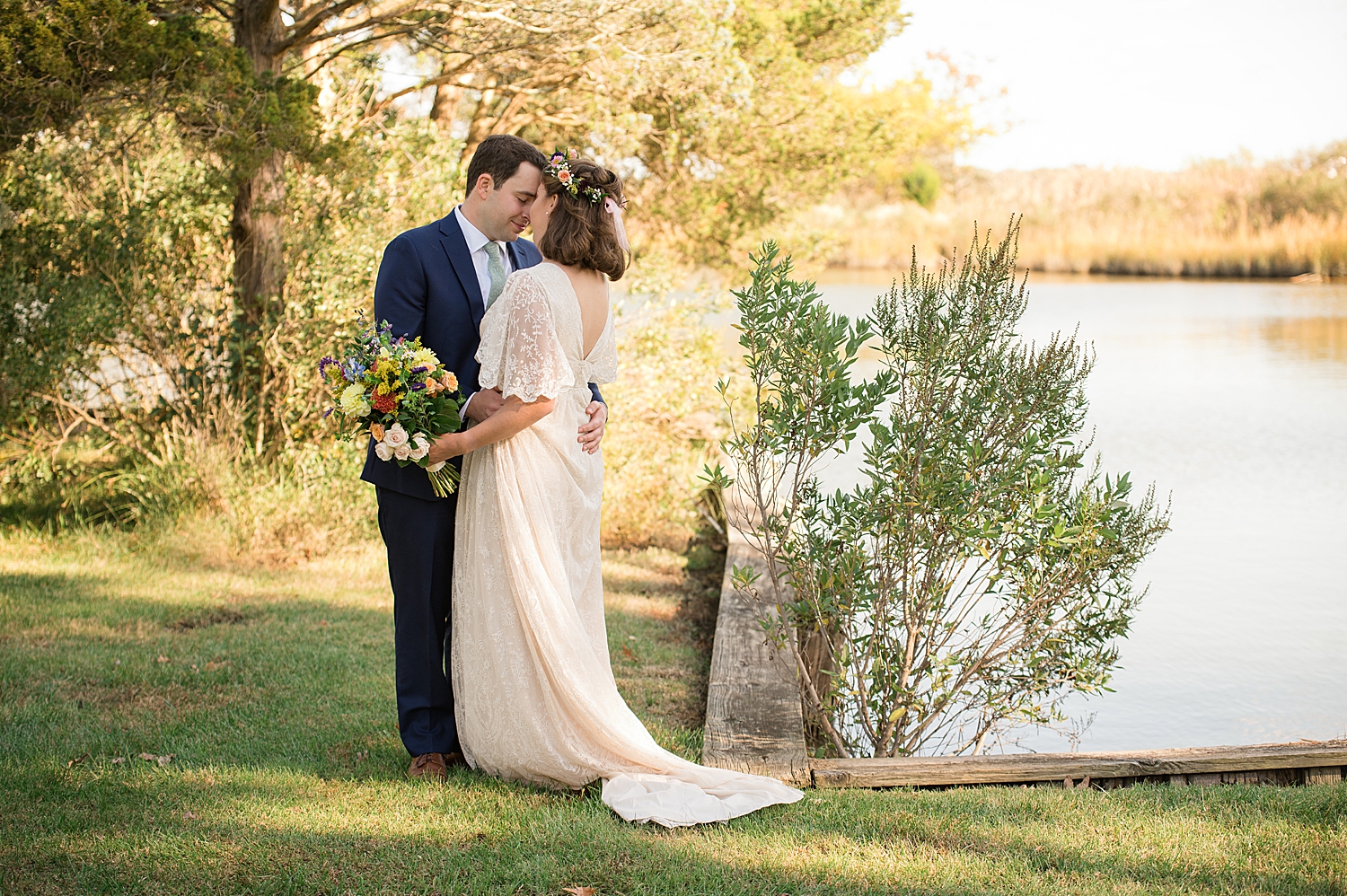 bride and groom portrait