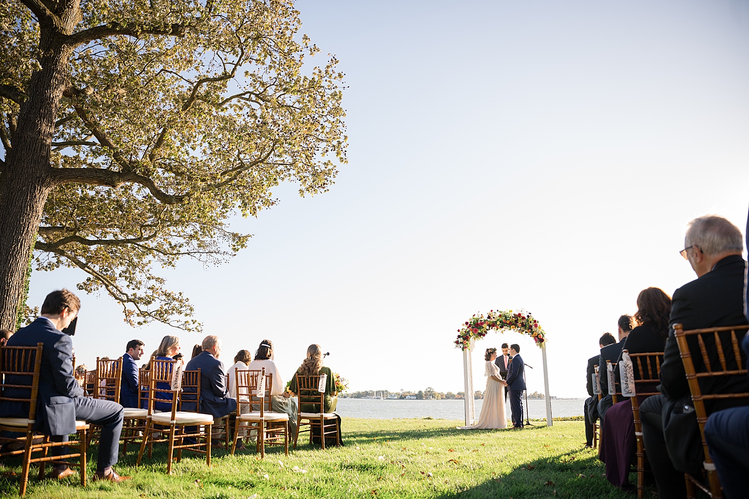 wide shot ceremony