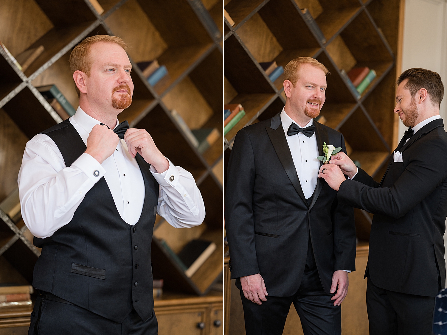 groom getting ready