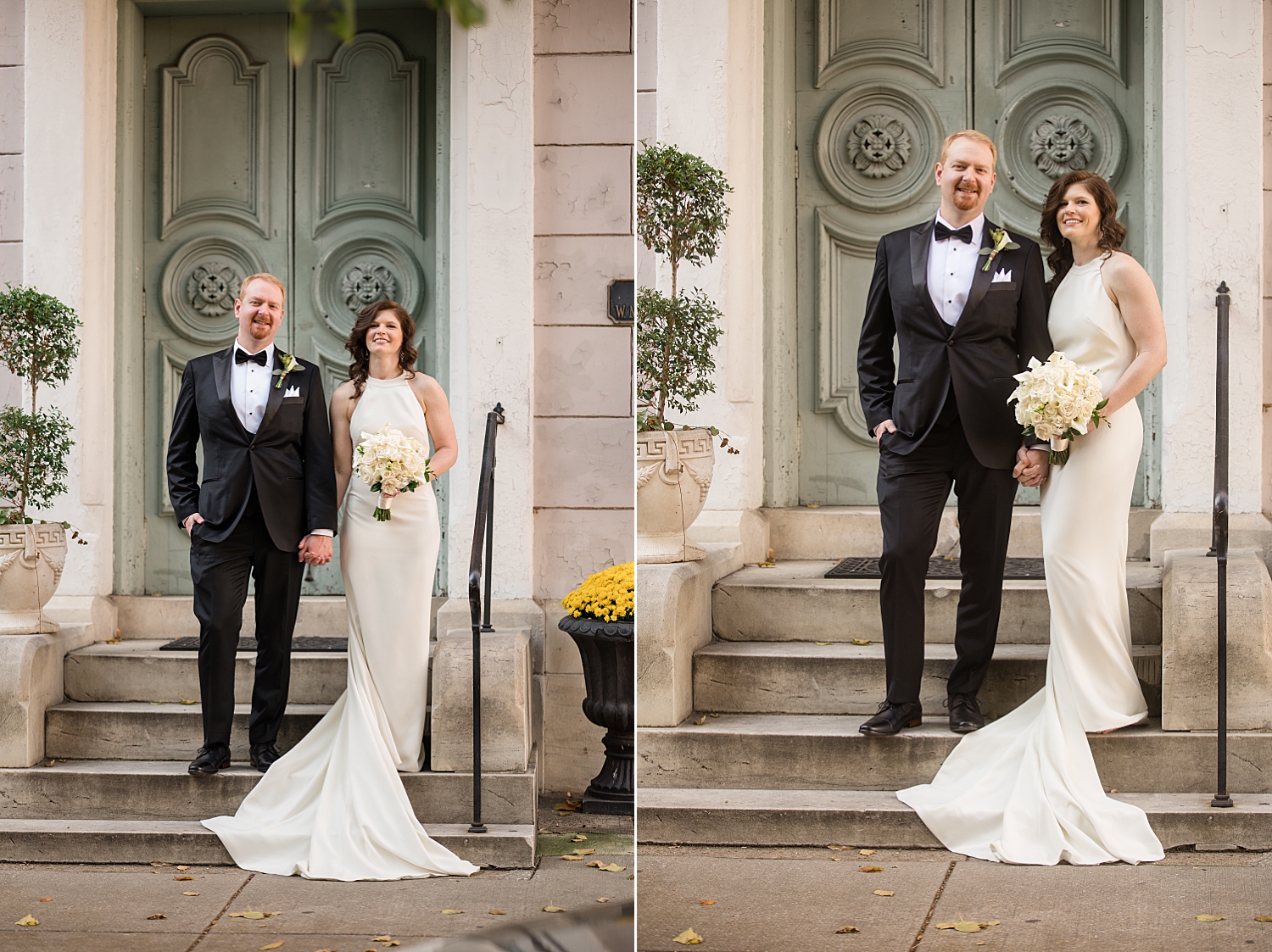 bride and groom portrait baltimore maryland