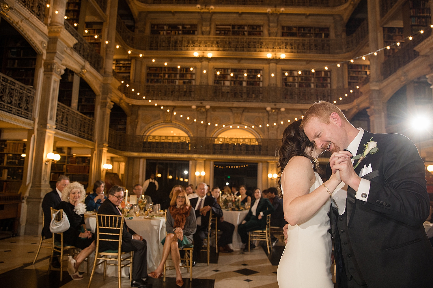 bride and groom first dance