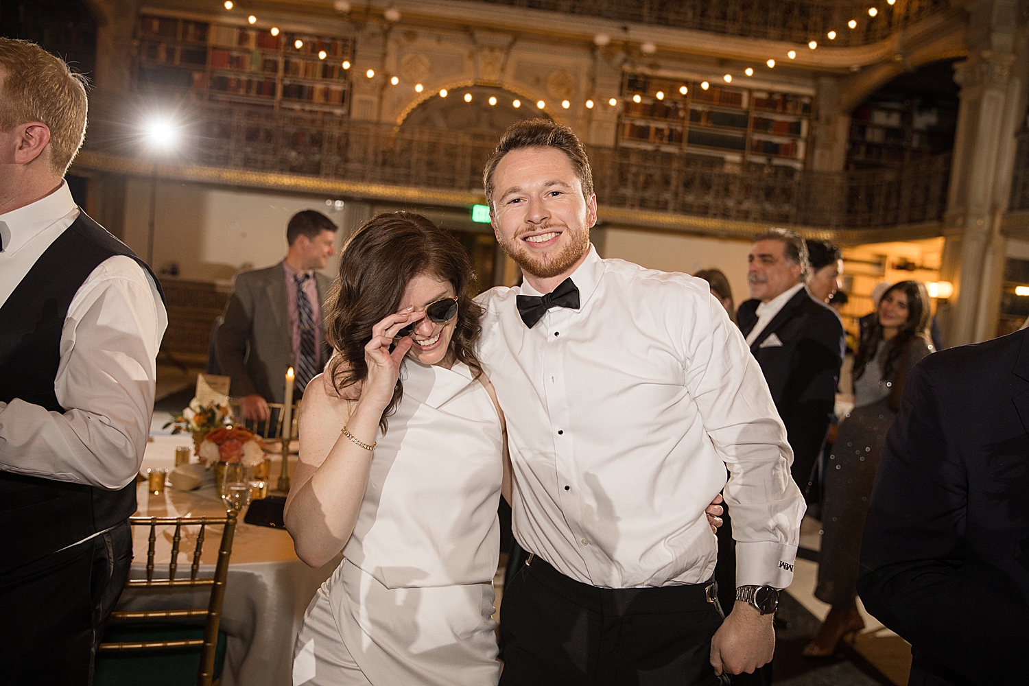 candid wedding couple dancing