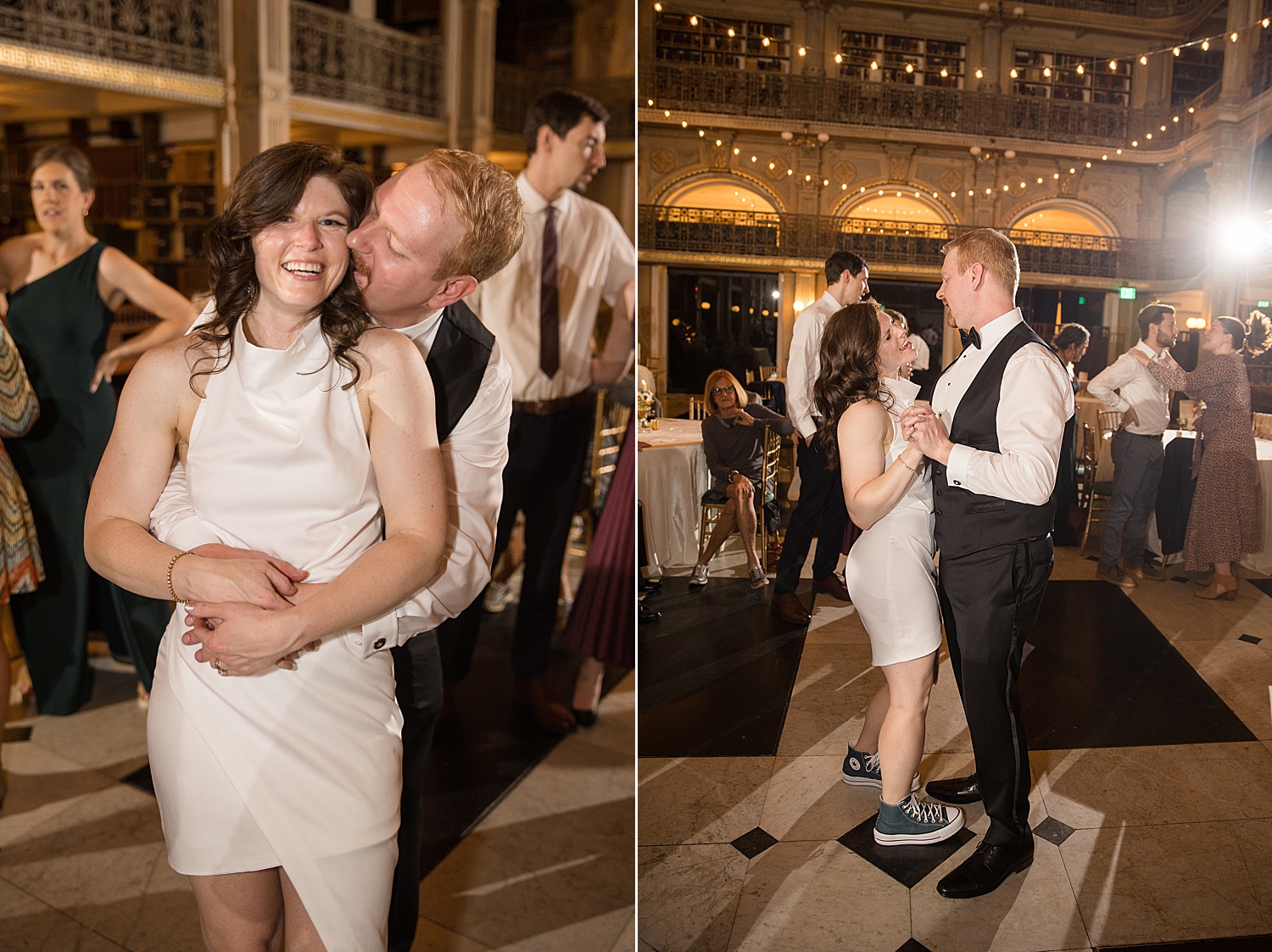 bride's outfit change during reception, kiss dance