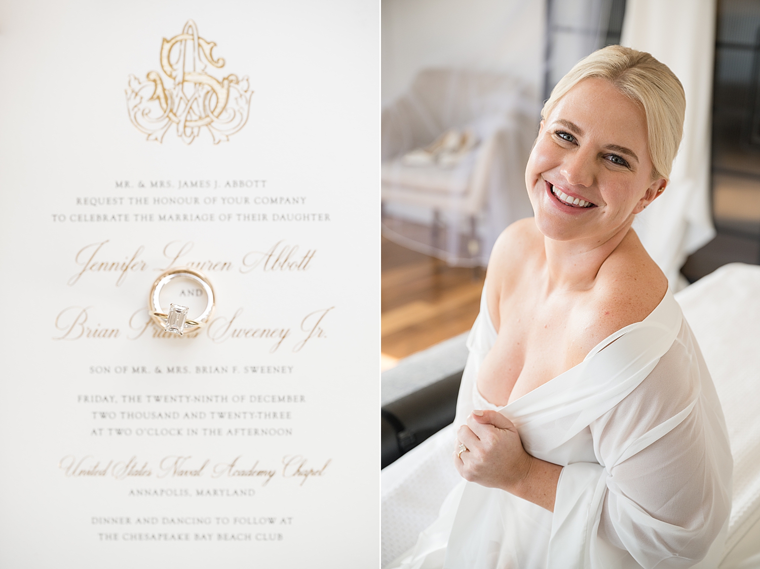 wedding rings details invite bride