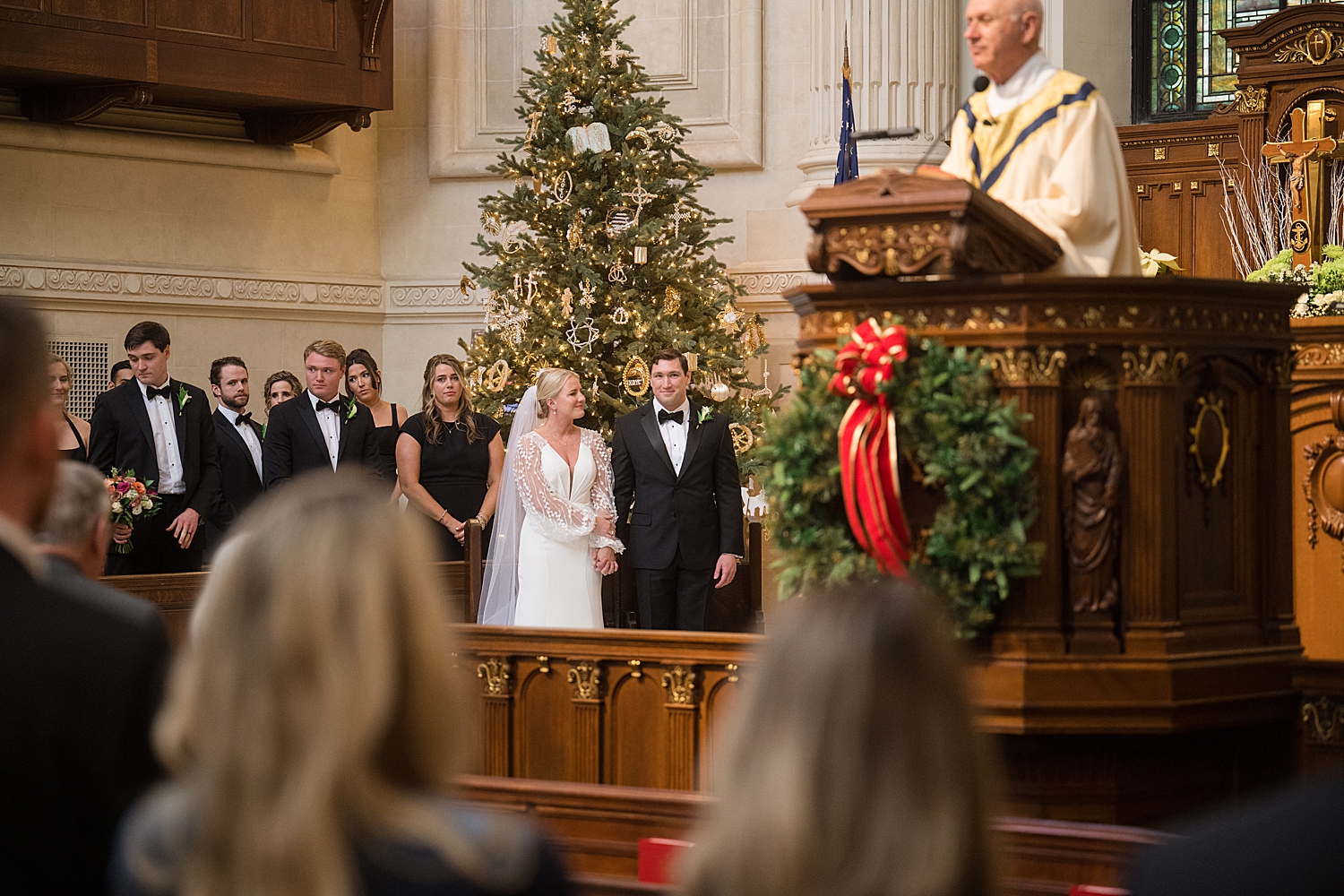 christmas december annapolis wedding usna