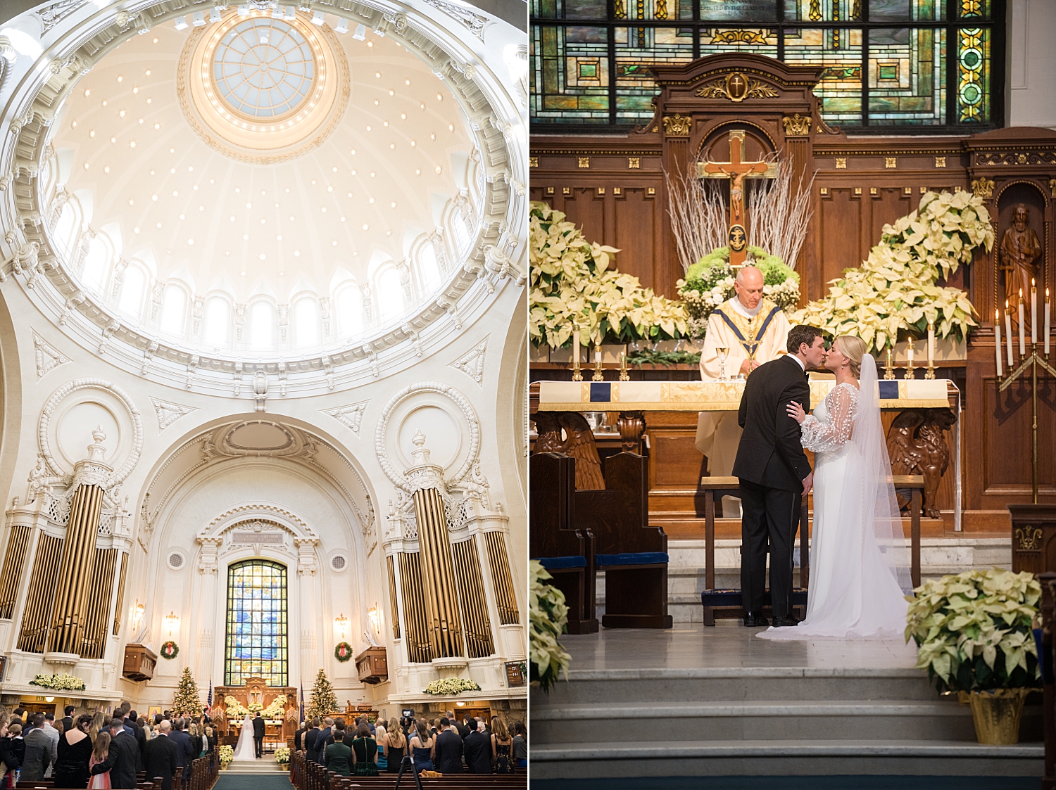 usna chapel wedding christmas winter