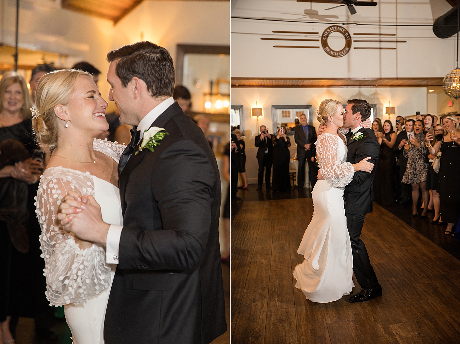 bride and groom first dance ballroom