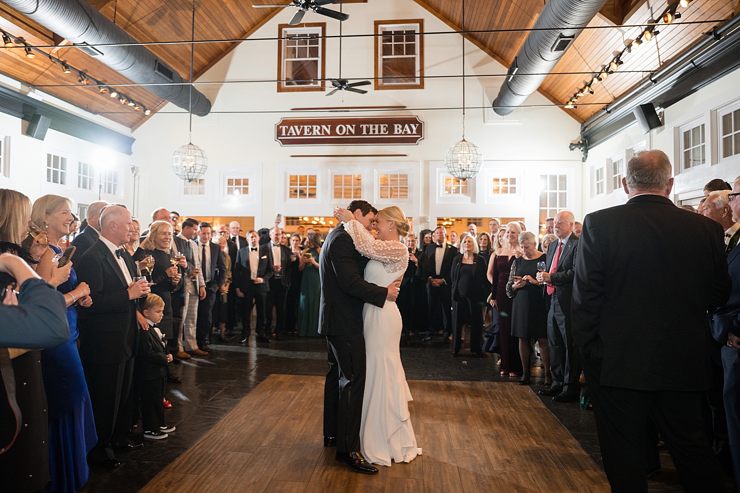 bride and groom first dance ballroom